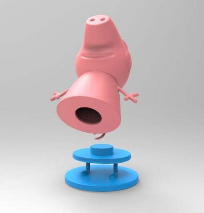 Free STL file peppa pig salt and pepper shaker �� ・3D print object to download・Cults